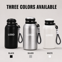 Nouvelle tasse isotherme portable pour usage extérieur, thermos en acier inoxydable 304, grande capacité, gourde de sport avec sangle