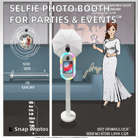 Coque de photomaton tout-en-un pour iPad, construction métallique SLR, pour mariages, événements professionnels, anniversaires - Wi-Fi intégré