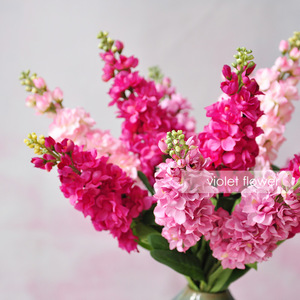 5 Heads Long Silk <strong>Delphinium</strong> Stem <strong>Artificial</strong> <strong>Delphinium</strong> Flower for Wedding Violet Decor - Product Image 5