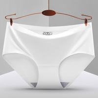 Culotte Sans Couture Femme Sexy, Slip en Soie Glacée, Tanga Femme, Lingerie Sexy String Femme, Bragas