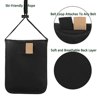 Dompet Passport Ringan Ultra Tipis Anti-RFID dari Nilon dengan Rantai, Desain Logo Kustom, untuk Perjalanan
