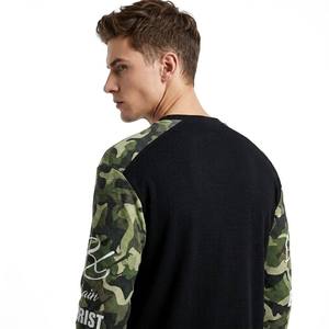 Camisetas de Manga Larga con Estampado de Camuflaje, Camisetas de Algodón Estilo Urbano, Camisetas Holgadas de Gran Tamaño, Camisetas Personalizadas de Camuflaje para Hombre - Product Image 2