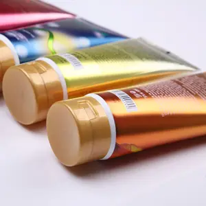 D50 200ml crema de cuerpo de oro tubos de embalaje