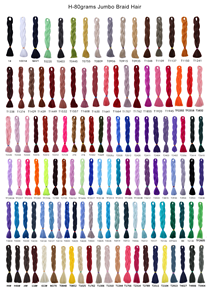 Extensiones de Cabello Sintético para Trenzas Africanas Crochet Jumbo Ombré de 24 Pulgadas y 100g al Por Mayor - Product Image 2