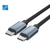 Câble USB Type C tressé en nylon avec coque en aluminium, 1M 2M, PD60W 3A, charge rapide, économique, pour téléphones portables, ordinateurs portables, tablettes