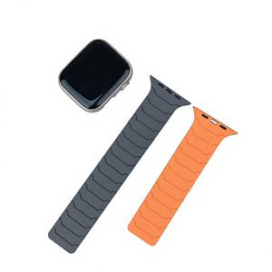 Correa de Reloj Magnética de Silicona Ultra Lujosa y Suave, Ajustable, Color Naranja, para Relojes <span class=keywords><strong>Serie</strong></span> 10/9/8/<span class=keywords><strong>7</strong></span>, Transpirable, 46mm 49mm <span class=keywords><strong>45mm</strong></span> 44mm - Product Image 4