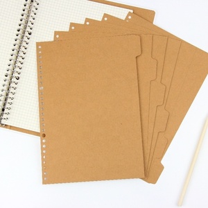 Cá Nhân Hóa Giấy Kraft Chỉ Mục Tab Divider Cho 20/26 Lỗ Loose Leaf Tạp Chí - Product Image 2