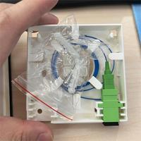 Boîtier mural optique FTTH de type 86 pour intérieur, prise d'abonné optique, mini-plaque frontale