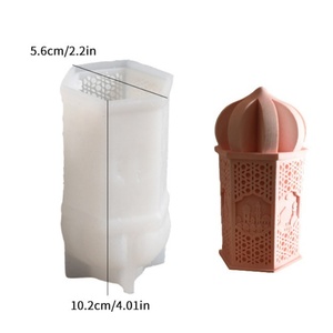 แม่พิมพ์เทียนรูปปราสาทแบบนูน แม่พิมพ์ซิลิโคนสำหรับเทียนหอม แม่พิมพ์ปูนปลาสเตอร์รูปอาคารตะวันออกกลาง แม่พิมพ์เรซิ่น ขายส่ง - Product Image 5