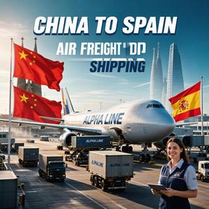 Spedizione Aerea Porta a Porta dalla Cina alla Spagna, Servizio EXW FOB DAP DDP, Agente di Spedizione Aerea Express, Logistica Consol, Aeroporto di Madrid - Product Image 1