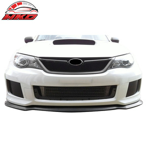 Compatible con Subaru Impreza WRX STI 2011-2014, Labio de Parachoques Delantero Estilo HD, Negro Sin Pintar - Product Image 2