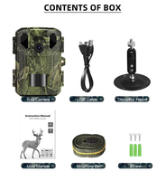 Mini caméra de surveillance de la faune avec détection de mouvement, version WiFi, 4K 48MP, contrôle par application