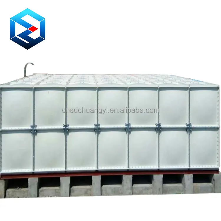 Good selling 60m3 sectional food grade frp grp smc plastic panel water reservoir tank for potable water
