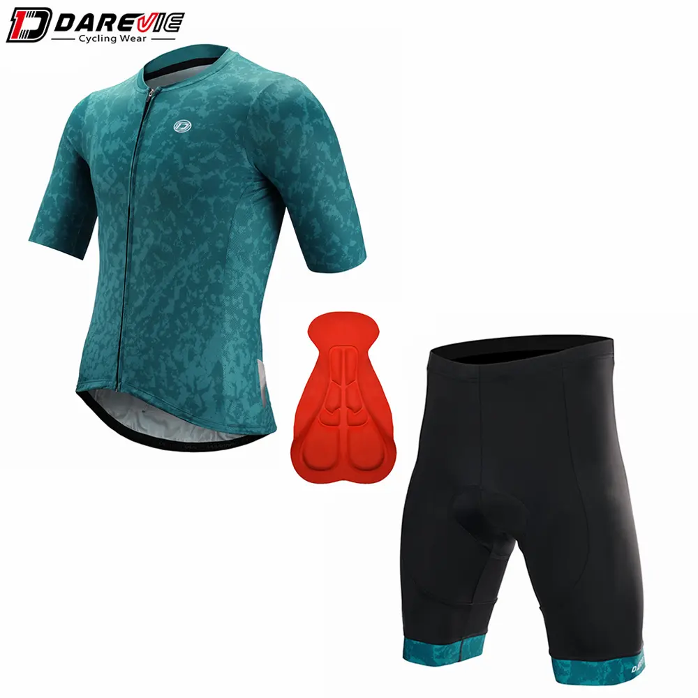 Darevie Men Cycling Sets Bike Uniform Summer Cycling Jersey Set Road MTB Bicycle Wear Breathable Soft Bike Clothing