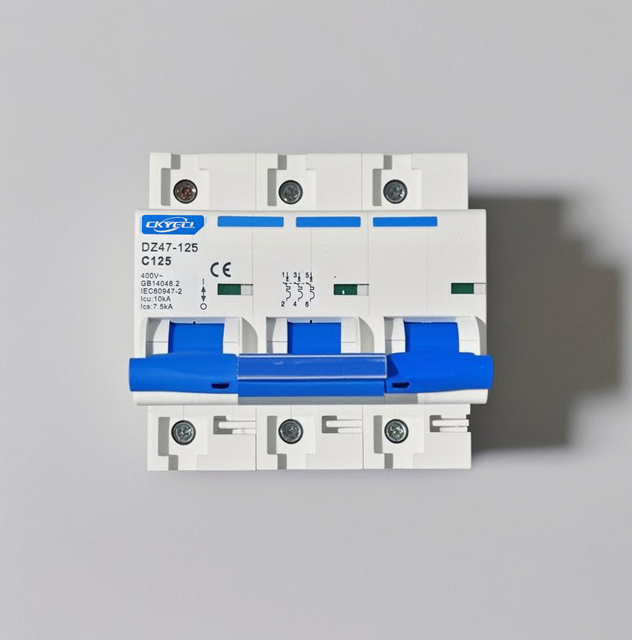 NC-125 DZ47-125 3P 2P 4P MCB AC 125A 10KA Copper Breaking Capacity Circuit Breaker Switch