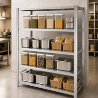 Étagères murales en acier inoxydable 201/304 sur mesure, stockage pour cuisine commerciale, capacité de charge de 500 kg/m pour restaurants, hôtels