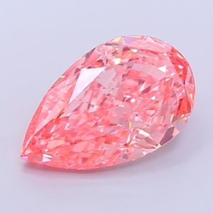 メモリーライトラボグロウンダイヤモンド 5-12カラット IGI認定 エクセレントカット ペアシェイプ ファンシービビッドピンク 合成ダイヤモンド 中国製 高級 - Product Image 1