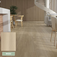 Suelo Vinílico Rígido de Compuesto de Piedra y Plástico (SPC) con Diseño de Grano de Madera, Sistema de Bloqueo, Impermeable, para Interiores