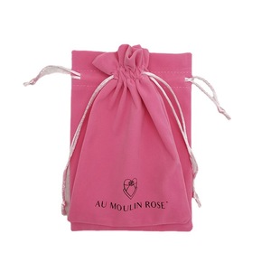 Custom Printed Luxury Drawstring Perfume Pen Watch Jewelry Gift Makeup Velvet <b>Pouch</b> Bag for Jewelry - Product Image 5