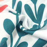 Serviette de plage circulaire en microfibre 150x150cm à motif personnalisable, séchage rapide, impression numérique, pliable, sans sable, absorbante, été