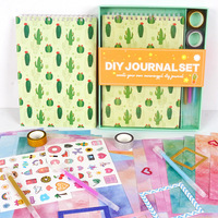 Nuevo Set de Cuaderno Kawaii para el Regreso a Clases, Kit de Diario para Scrapbooking, Caja de Regalo de Papelería Creativa