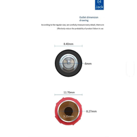 Fabrik-Großhandel Maßanfertigung Weibliches RCA-Kabel Metall 3,5mm Stecker Weibliches Audiokabel