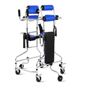 8 bánh xe Chăm Sóc Điều dưỡng có thể điều chỉnh thép không gỉ trẻ em dành cho người lớn Walker đứng liệt nửa người đi bộ Viện trợ - Product Image 1