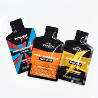 Sachets d'emballage personnalisés en forme de bouteille pour gel énergétique au miel, mini-sachets liquides, pochettes d'échantillons en feuille de Mylar