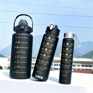 Bouteille d'eau en plastique personnalisée avec logo imprimé WSY698, 500/1000/2000 ml, dégradé, promotion, activité d'entreprise, cadeau d'entreprise, pour l'extérieur - Product Image 1