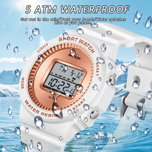 Montre numérique sportive multifonctionnelle unisexe SANDA 2204, étanche avec compte à rebours, mode veille et affichage lumineux - Product Image 5