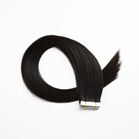 Nouvelle Arrivée Extensions de Cheveux Humains Remy Russes à Bandes Adhésives, Trame Unique Alignée aux Cuticules, Effet Peau