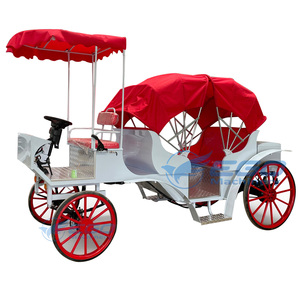 Carruaje de Paseo Eléctrico Silencioso de Alta Calidad con Ruedas de Goma Sólida, Estilo Cenicienta, para Bodas y Eventos - Product Image 3