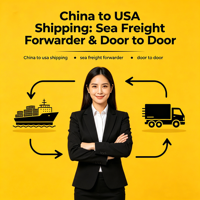 Dédouanement rapide Fret maritime LCL+Express DDP Chine-USA pour le réapprovisionnement des stocks Amazon FBA, transit en 15-25 jours, assurance transport
