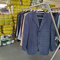 Costumes d'occasion pour hommes W18 de haute qualité, coupe ajustée, décontractés et professionnels, 90% propres, printemps-automne, vêtements de seconde main mixtes, vente chaude