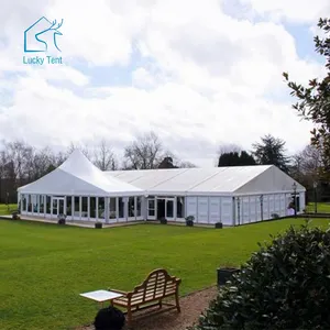 Festzelt Party Hochzeit großes Zelt Veranstaltung 20 × 40 m Luxus im Freien weiße Hochzeit große Zelte