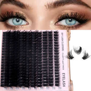 Kit de Pestañas Postizas de Tira Completa 20D 30D 40D 50D 60D 80D 100D 200D, Pestañas por Segmentos DIY de Marca Privada, Venta al Por Mayor para Proveedores de Clúster de Pestañas - Product Image 6