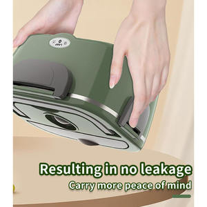 Boîte à lunch électrique portable vert armée avec pot intérieur en acier inoxydable, PP de qualité alimentaire, fonction automatique pour l'école, les voyages, la maison et la voiture - Product Image 6