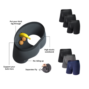 Ropa Interior Masculina CELINNE con Diseño de Separación de Bolsas, Cómoda, de Bambú, con Doble Bolsa de Soporte, Transpirable, Tipo Bóxer - Product Image 3