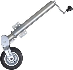 Nouvelle <span class=keywords><strong>roue</strong></span> de remorque réglable ERA de 60 mm en acier zingué, pliable automatiquement, capacité 300 kg, roulement à billes robuste - Product Image 5