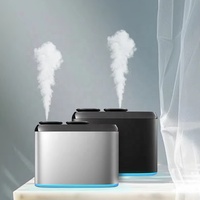Nouvelle batterie à double buse en alliage d'aluminium Rechargeable sans eau diffuseur d'huile essentielle pure nébuliseur Double buse diffuseur