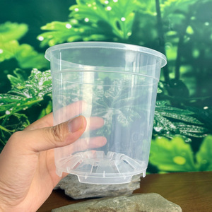 Pot de fleurs en <span class=keywords><strong>plastique</strong></span> rigide transparent, haute transparence, épaissi, respirant, pour orchidées, succulentes et phalaenopsis - Product Image 3