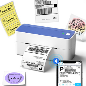 Impresora de código de barras Térmica Directa PM241BT de 4 pulgadas, etiqueta adhesiva A6, papelera de papel única, USB/conectividad, fotos de Android - Product Image 5
