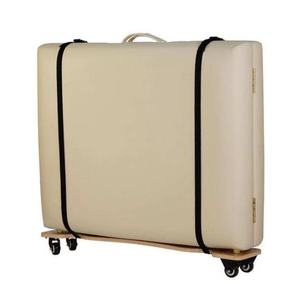 Échantillon gratuit Sacs d'extérieur fabriqués par un fabricant physique Sac de transport pliable réglable en gros pour table de massage noire - Product Image 1