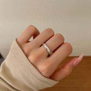 Dylam Shiny Stylish Jewelry Polished Surface Solid Sterling <b>Silver</b> 5A Zirconia <b>Eternity</b> Band Chunky Wide Women Promise <b>Rings</b> - Product Image 6