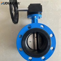 Vanne papillon manuelle DN150 à double bride en fonte ductile avec revêtement en caoutchouc, qualité garantie, prix avantageux pour grandes quantités