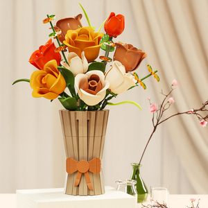 868PCS Flower Building <strong>Blocks</strong> Kit DIY Flowers <strong>Block</strong> Toys Set Valentine'<strong>s</strong> Day Rose Bricks Set Gift for Girls Friends Adults 13066 - Product Image 6