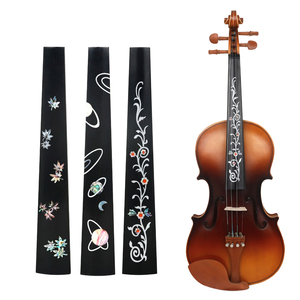 4/4 Violine Ebenholz-Griffbrett mit Farb-Muschel-Intarsien, 27cm Violine-Zubehör vom Hersteller im Großhandel - Product Image 1