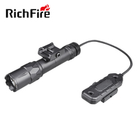 Lampe torche tactique en alliage d'aluminium, étanche IP67, 2500 lumens, rechargeable par USB-C, avec interrupteur à pression à distance amélioré, portée de 250 mètres