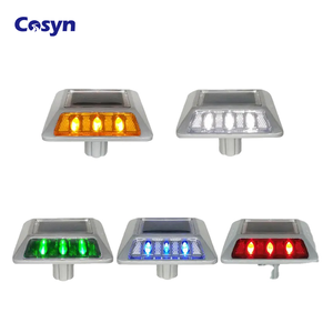 ब्रज़ेल सऊदी अरब ip68 एल्यूमीनियम बिल्ली आंख को प्रतिबिंबित करता है, जो नाखून/स्पाइक के साथ चमकता हुआ फुटपाथ मार्कर प्रकाश सौर रोड - Product Image 2