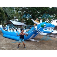 Fou Jeux De Sport Aquatique Gonflable Dragon Bateau Banane Pour Équipement de Jeu de L'eau de Divertissements